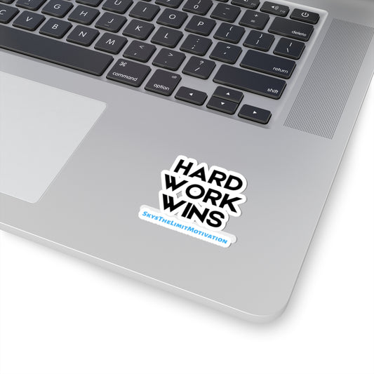 Motivational Stickers - Hard Work Wins