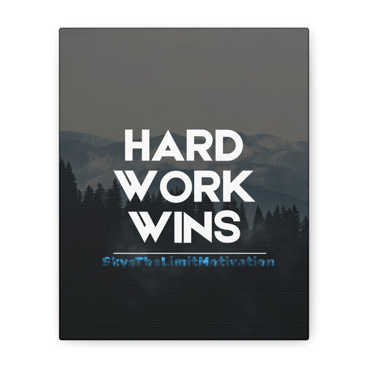 Canvas Wall Art - Hard Work Wins
