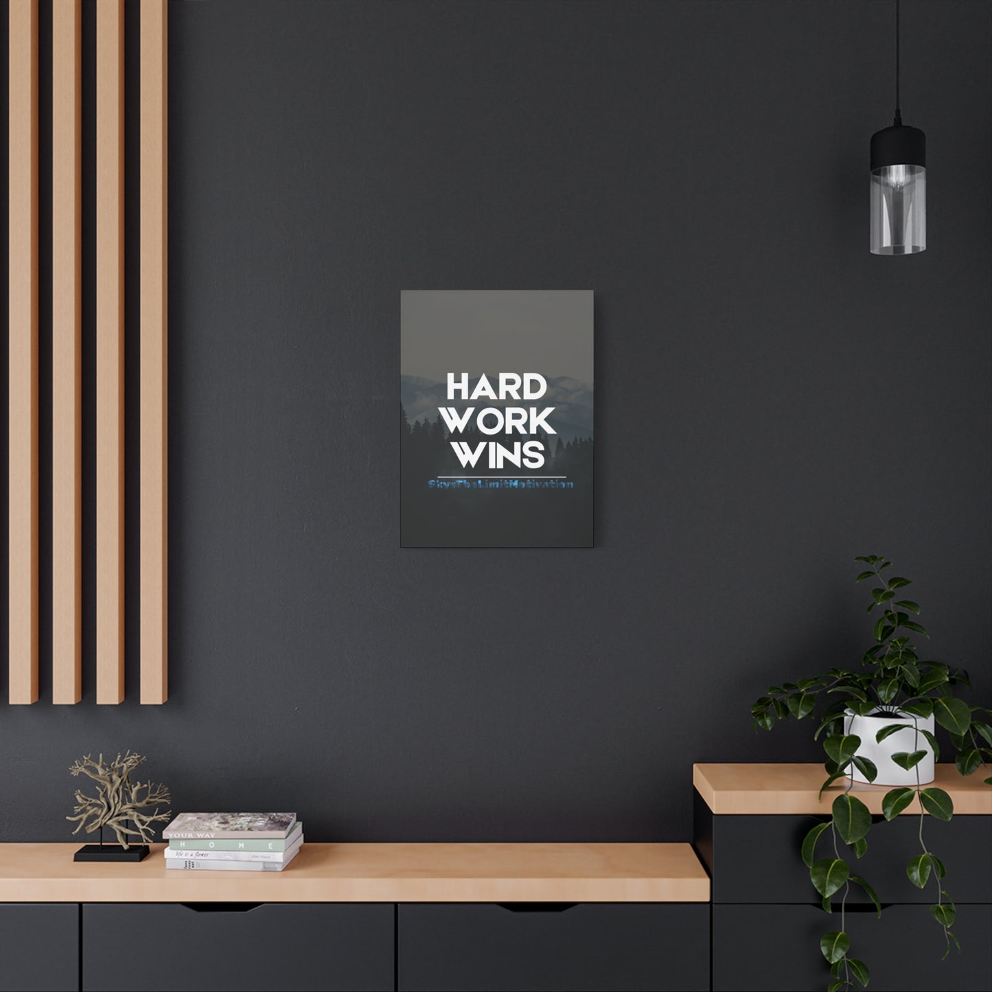 Canvas Wall Art - Hard Work Wins