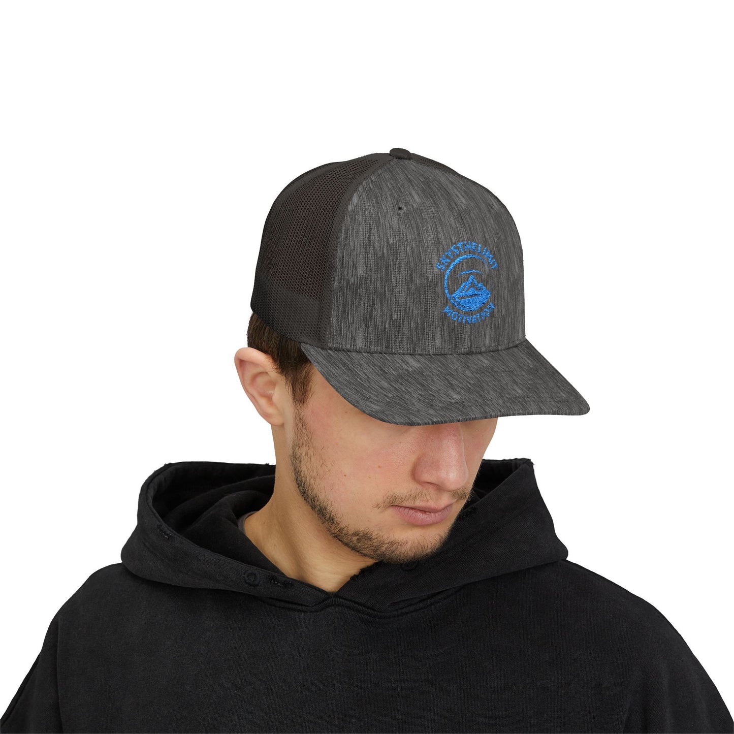 Embroidered Trucker Cap - Stay the Path Motivation Design