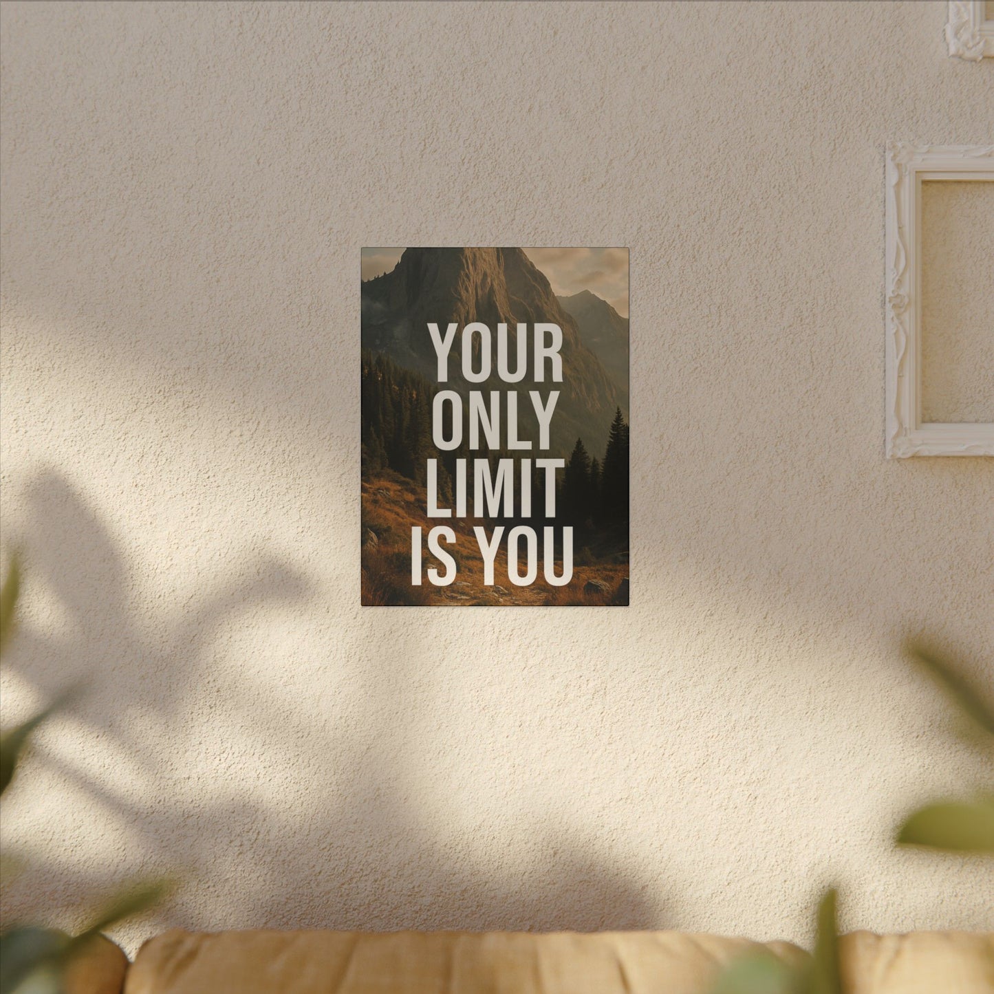 Canvas Wall Art - Your Only Limit Is You Inspirational Quote