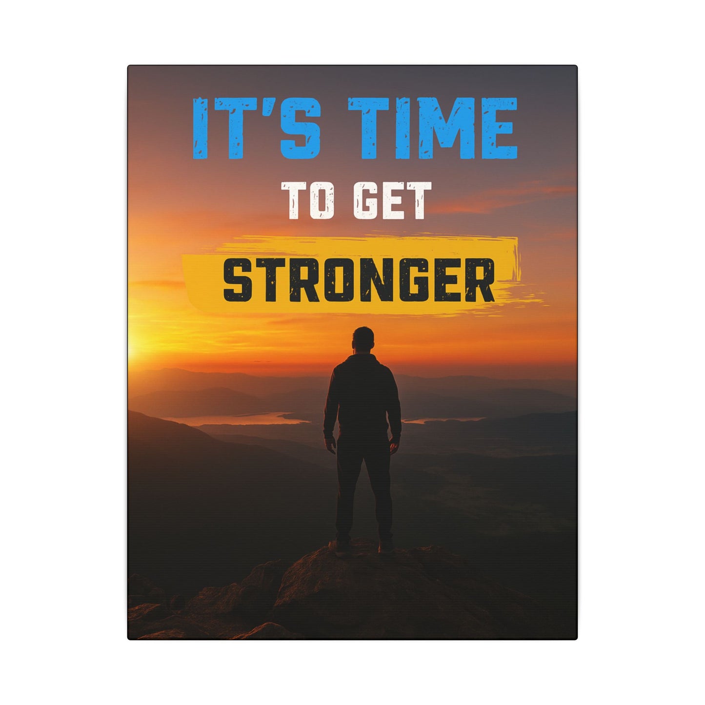 Canvas Wall Art - Motivational Fitness Poster