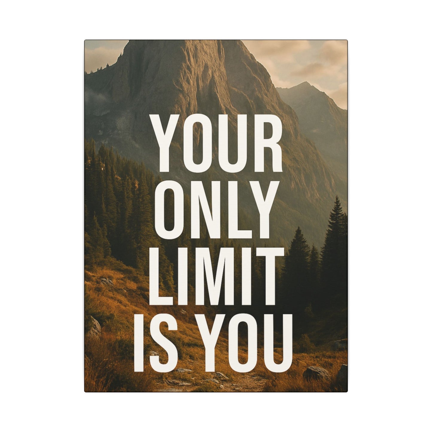 Canvas Wall Art - Your Only Limit Is You Inspirational Quote