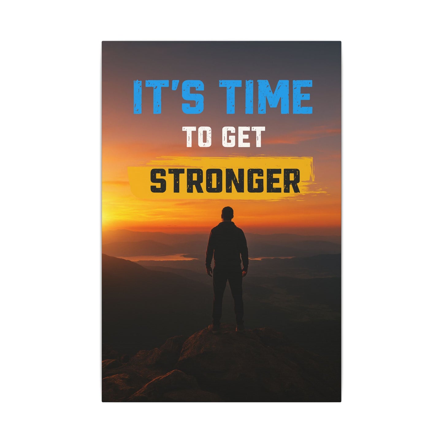 Canvas Wall Art - Motivational Fitness Poster