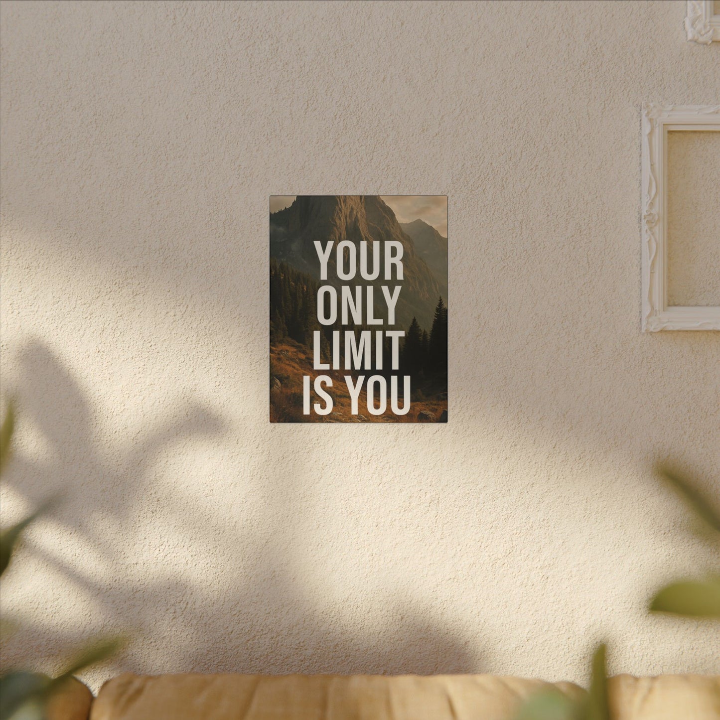 Canvas Wall Art - Your Only Limit Is You Inspirational Quote